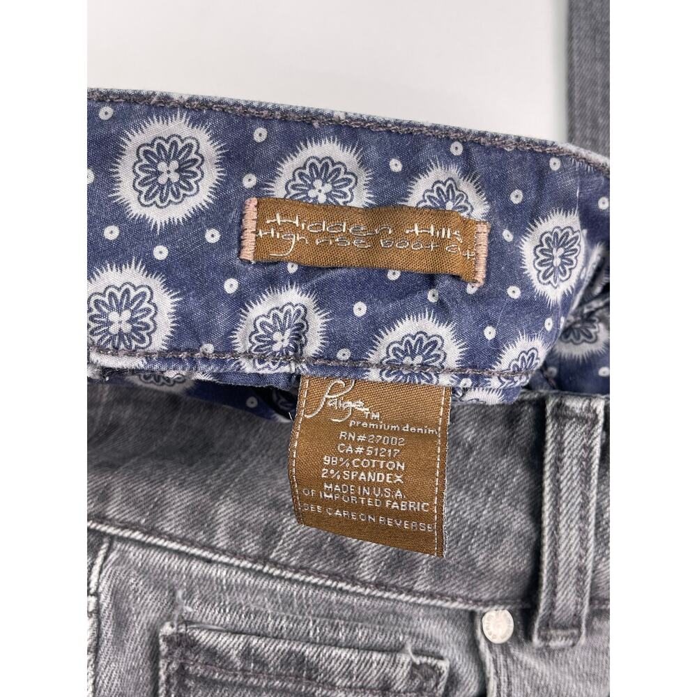 Vintage PAIGE Hidden Hills Gray High Rise Bootcut Jeans Size 29 Made in USA - Picture 5 of 11